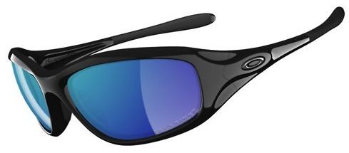 Encounter in Polished Black / OO Blue Iridium Polarized