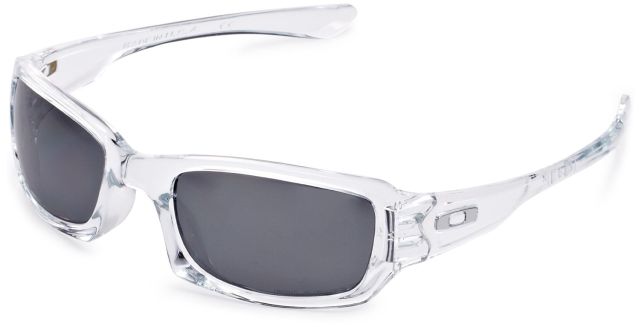 Fives Squared (AF) in Crystal Clear / Black Iridium Polarized