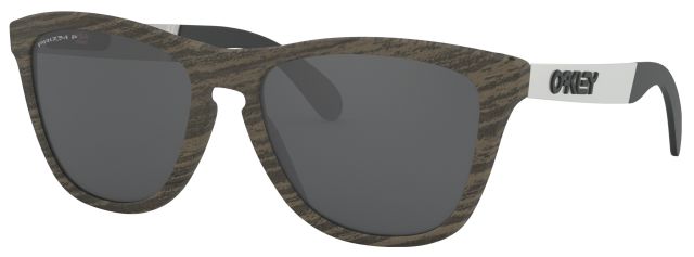 Frogskins Mix (AF) in Woodgrain / Prizm Black Iridium Polarized