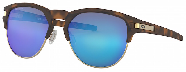 Latch Key M in Matte Brown Tortoise / Sapphire Iridium Polarized