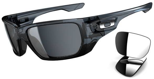 Style Switch (AF) in Crystal Black w/Chrome Iridium / Grey Polarized
