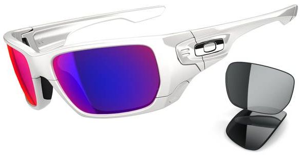 Style Switch (AF) in Polished White w/Grey / +Red Iridium Polarized
