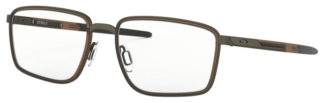 Spindle in Pewter-Matte Dark Brown / Clear