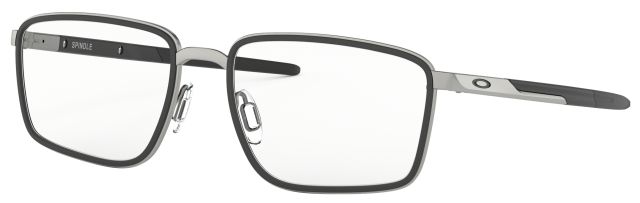 Spindle in Satin Chrome-Satin Black / Clear