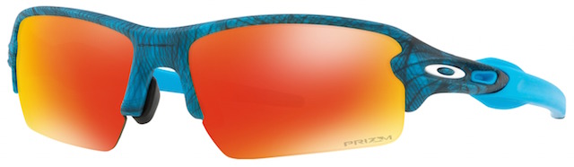 Flak 2.0 (Asian Fit) Aero Grid Sky / Prizm Ruby Iridium