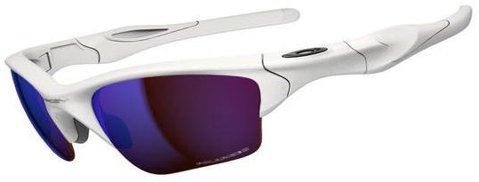 Half Jacket 2.0 XL (AF) in Matte White / G30 Iridium Polarized