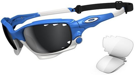 New Racing Jacket (AF) in Glacier (Vented) w/Clear / Black Iridium Polarized