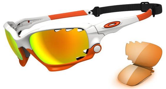 New Racing Jacket (AF) in Matte White (Vented) w/Persimmon / Fire Iridium