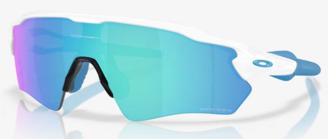 Radar EV Path S in Polished White / Prizm Sapphire Iridium