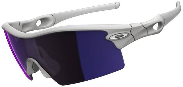 Radar XL Blades in Matte White / Blue Iridium