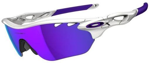 RadarLock Edge (AF) in Polished White (Vented) / Violet Iridium