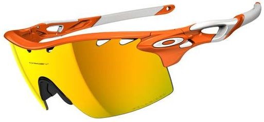 RadarLock XL Blades in Blood Orange w/Persimmon (Vented) / Fire Iridium Polarized