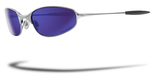 A Wire 2.0 Spring Hinge in Silver / Ice Iridium Polarized