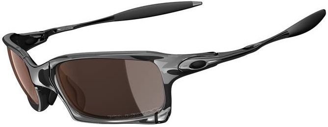 X-Squared in Polished / VR28 Black Iridium Polarized