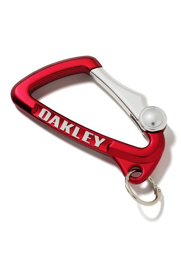 OAKLEY CHROME SILVER VINTAGE ELLIPSE CARABINER METAL