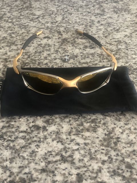 i live midler par Double X 24K Vintage Oakley Sunglasses